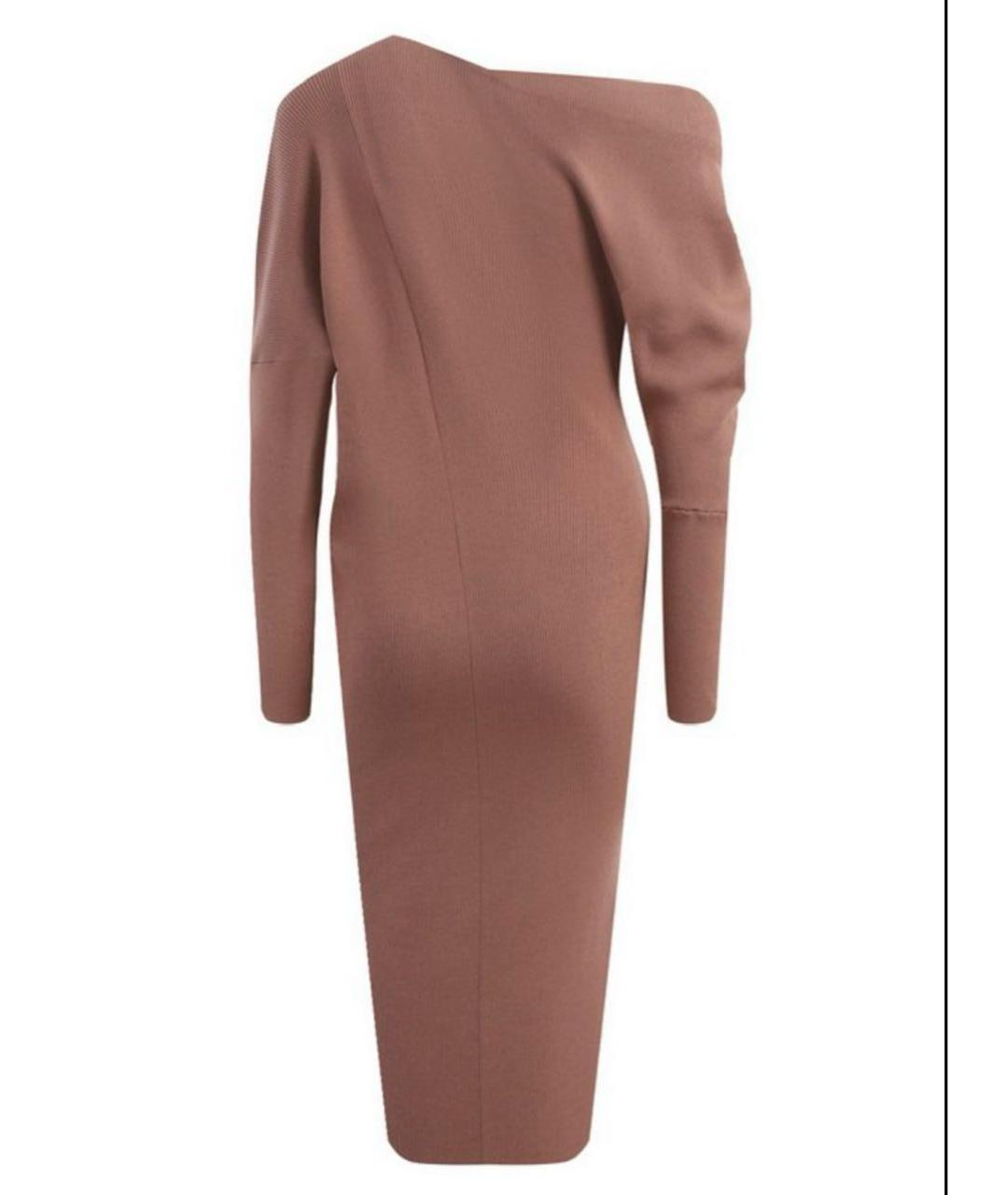 TOM FORD Бежевое кашемировое повседневное платье, фото 2