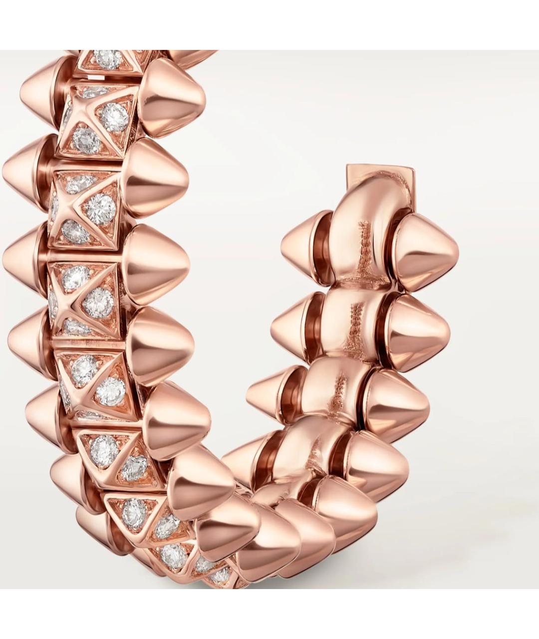 CARTIER Желтые серьги из розового золота, фото 3