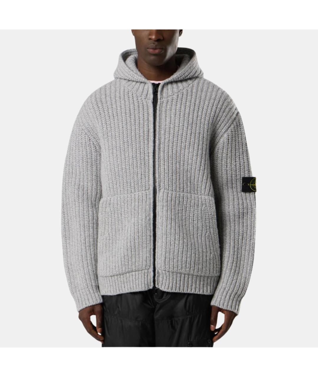 STONE ISLAND Серый джемпер / свитер, фото 3