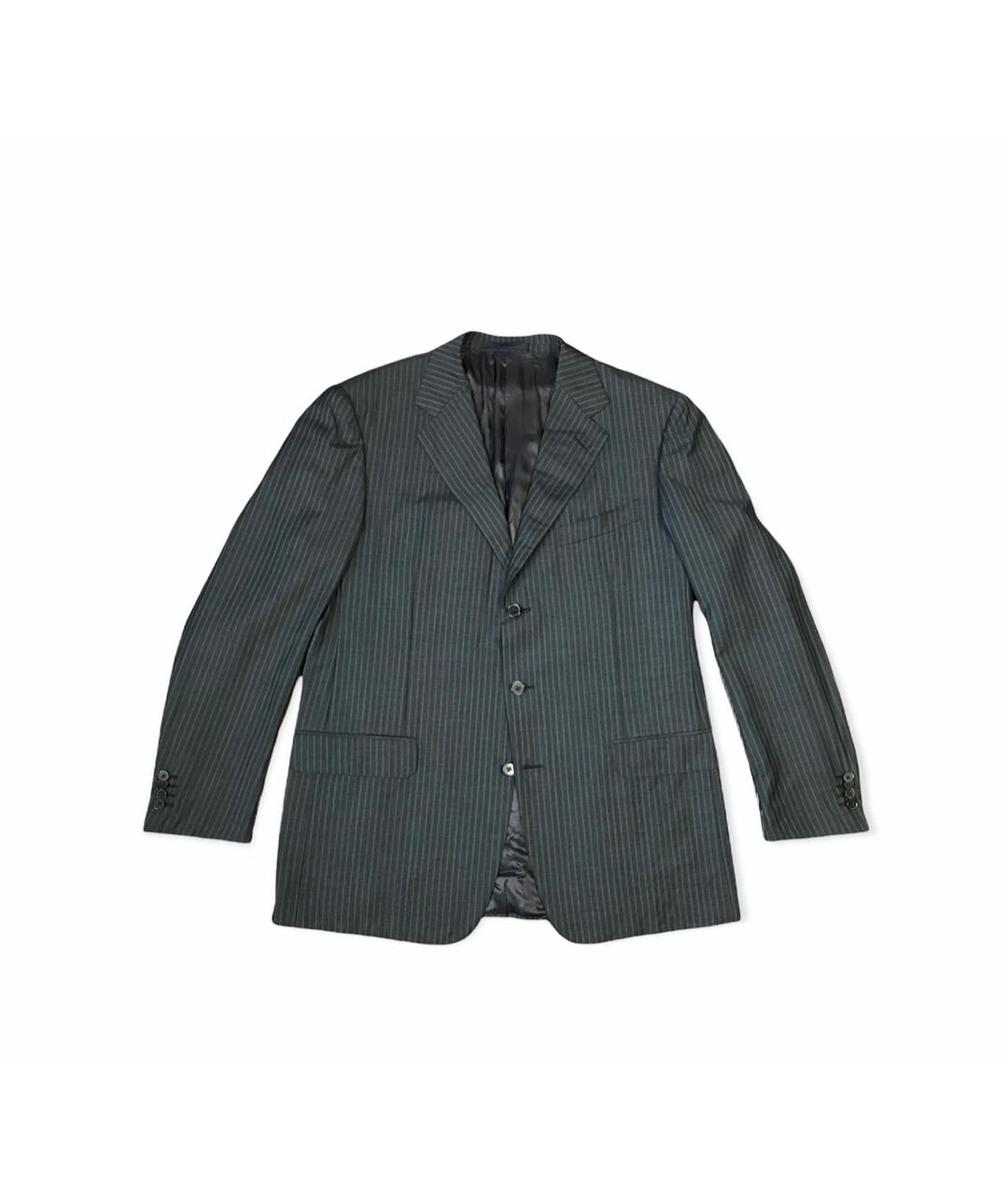 ERMENEGILDO ZEGNA Темно-синий хлопковый пиджак, фото 1