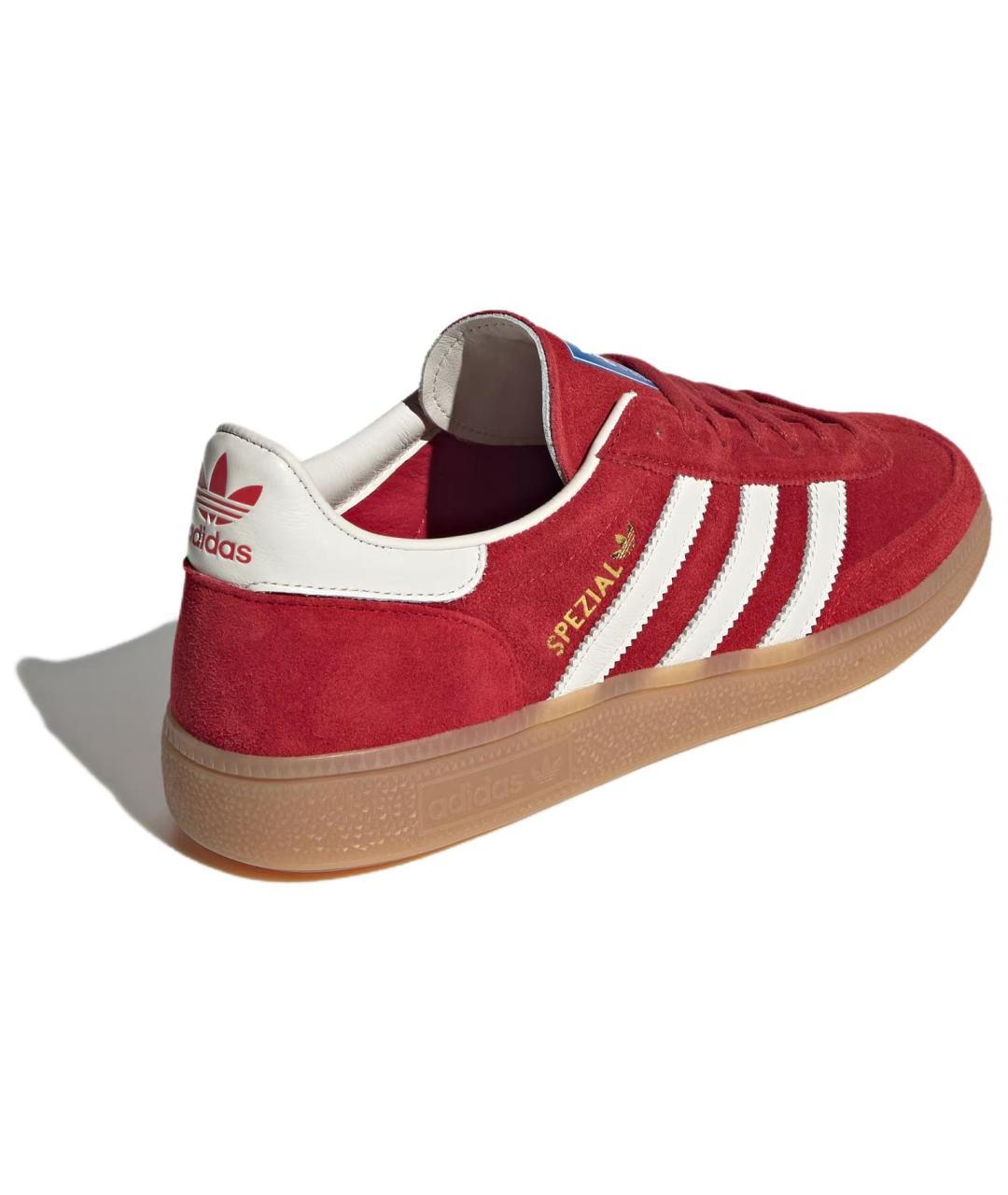 ADIDAS Красные замшевые кеды, фото 3