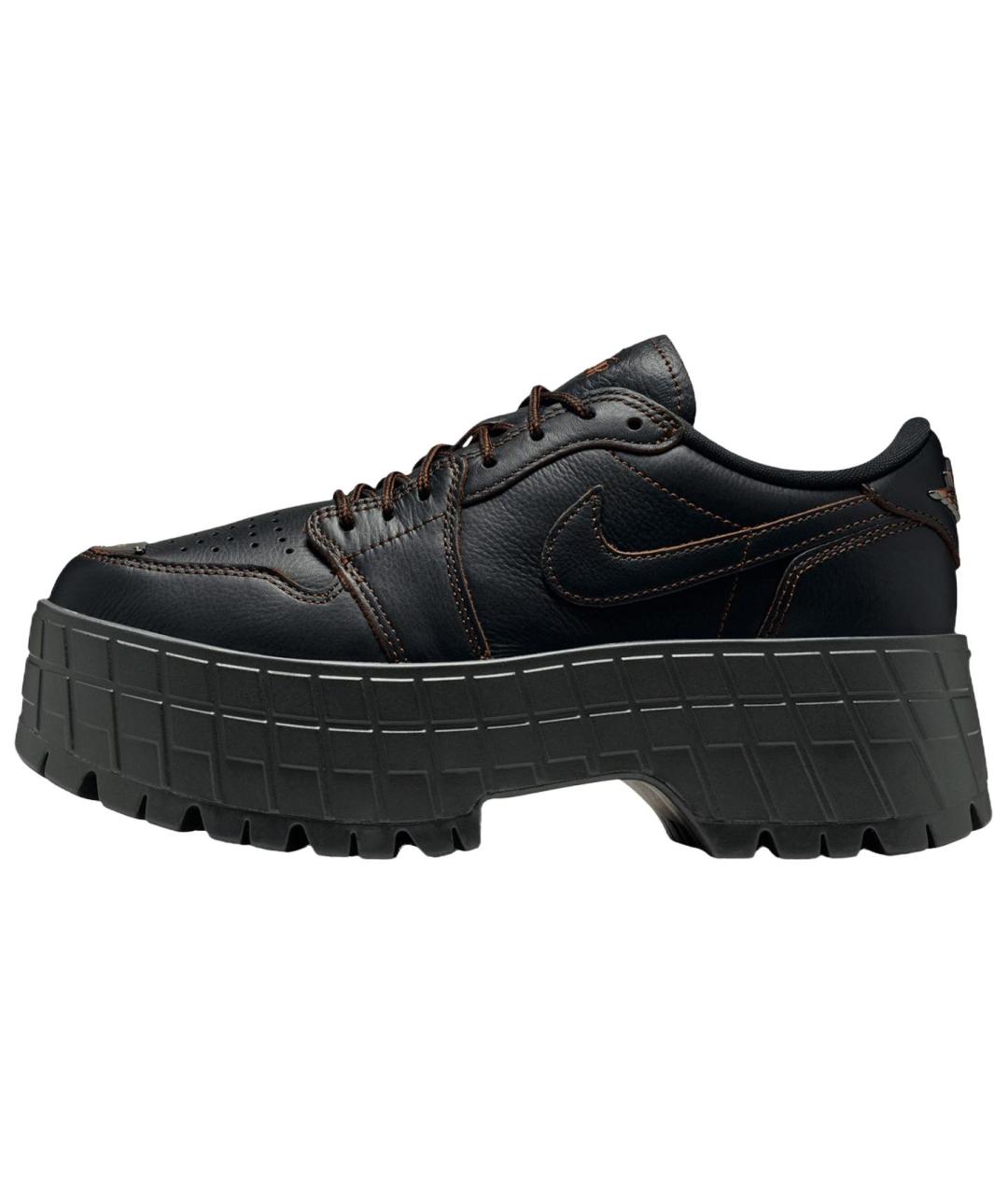 JORDAN Черные кожаные кроссовки, фото 2