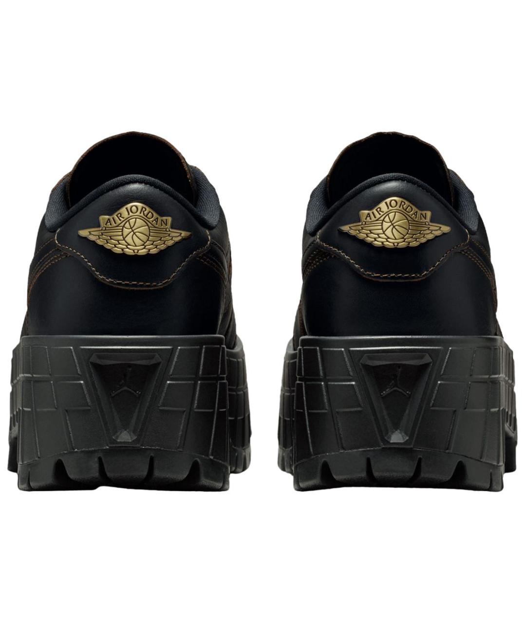 JORDAN Черные кожаные кроссовки, фото 5