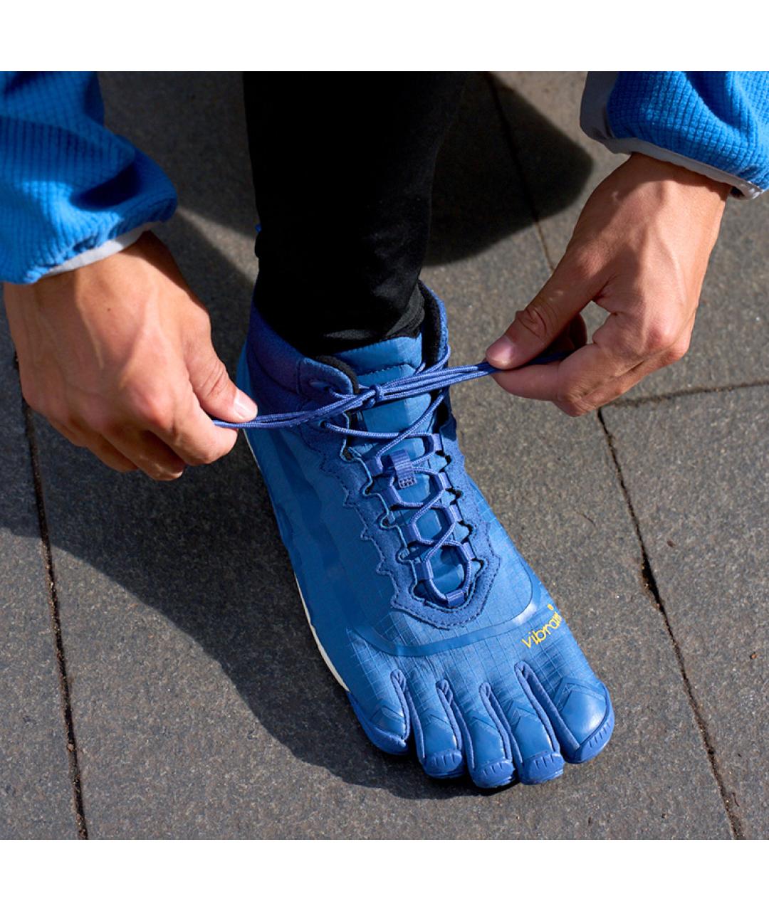 VIBRAM Синие высокие кроссовки / кеды, фото 5