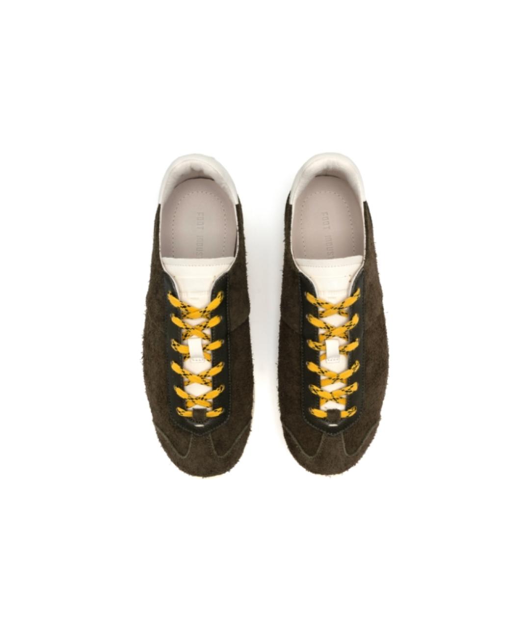 FOOT INDUSTRY Зеленые замшевые кеды, фото 4