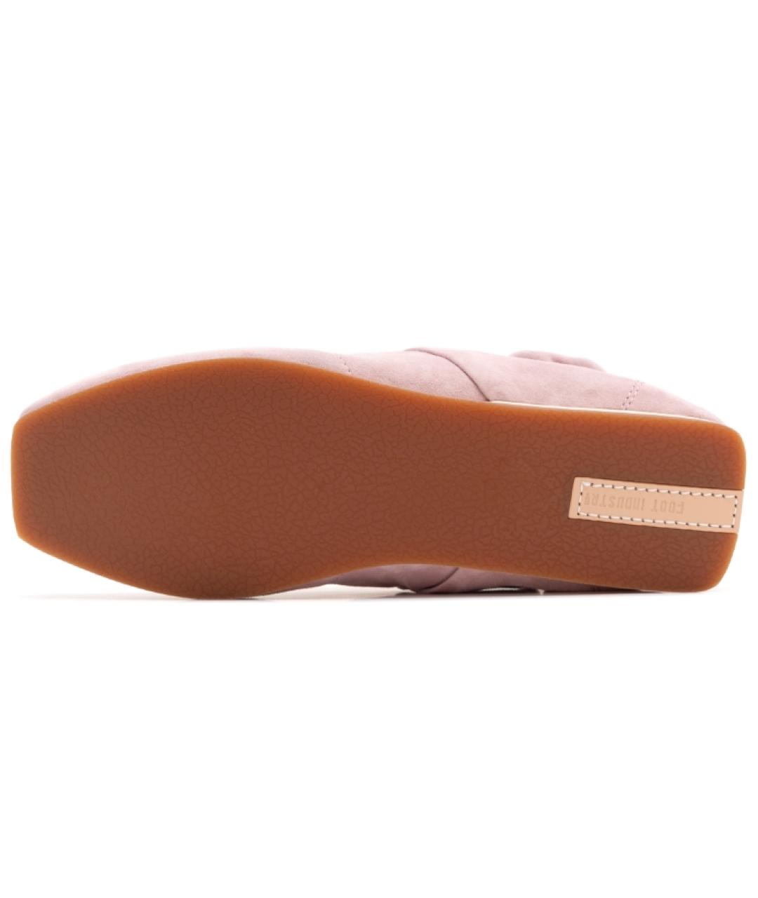 FOOT INDUSTRY Розовые замшевые ботинки, фото 5