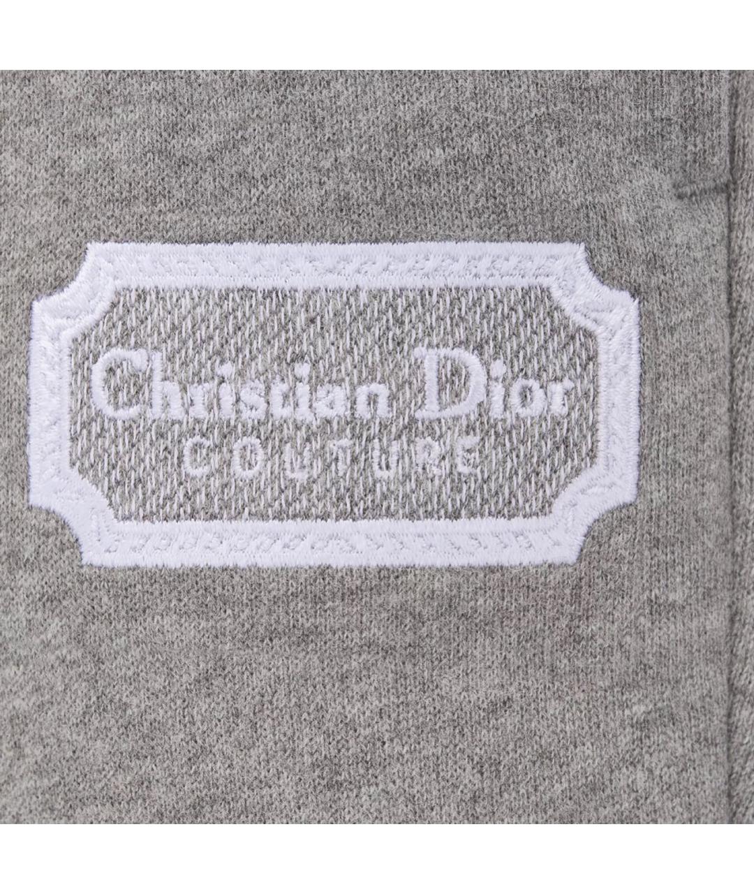 CHRISTIAN DIOR Серые хлопковые брюки и шорты, фото 3