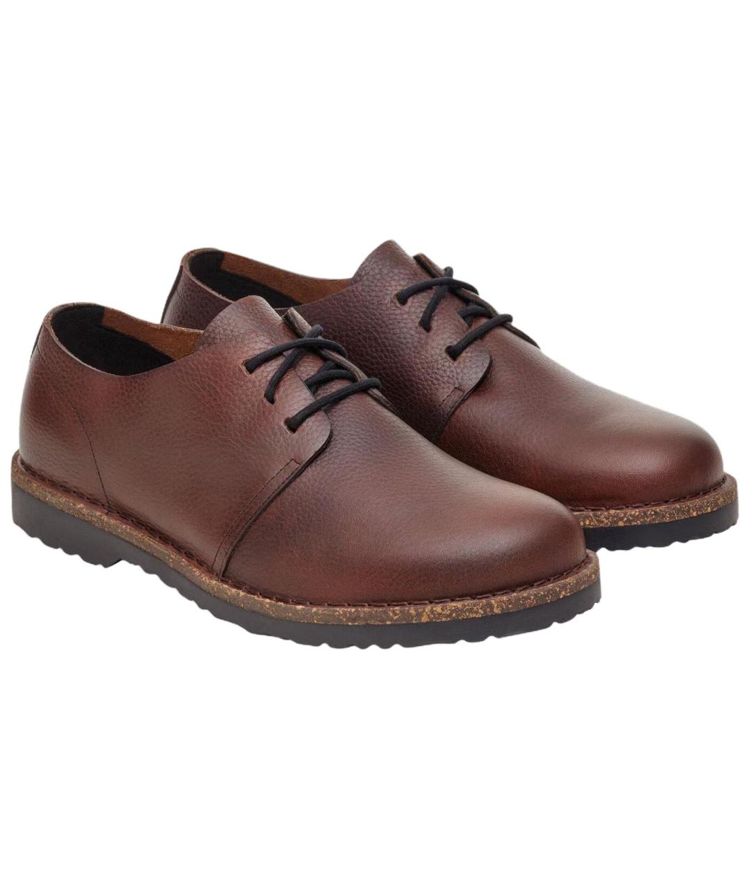 BIRKENSTOCK Коричневые кожаные ботинки, фото 3