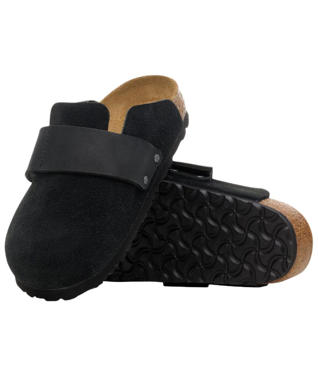 BIRKENSTOCK Черные замшевые мюли, фото 5