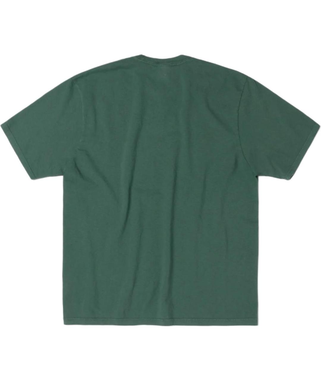 STUSSY Зеленая хлопковая футболка, фото 2