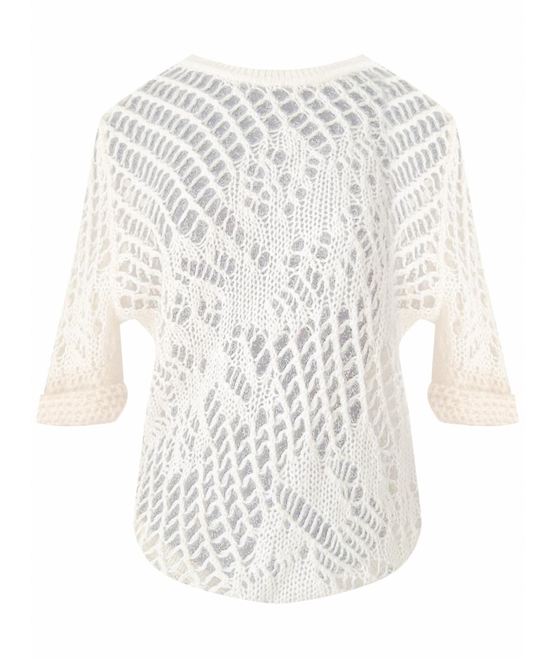 ERMANNO SCERVINO Белый шерстяной джемпер / свитер, фото 1