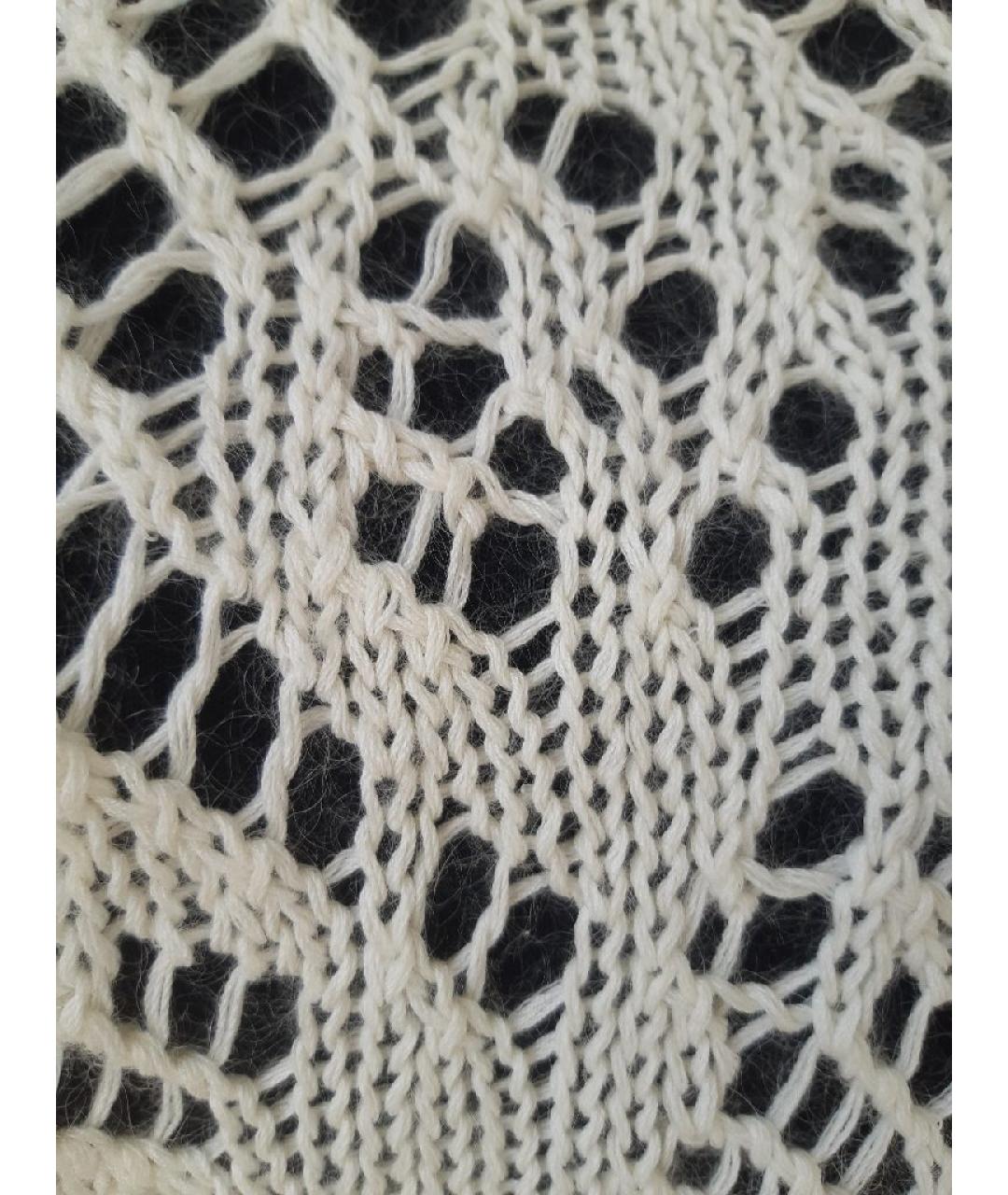 ERMANNO SCERVINO Белый шерстяной джемпер / свитер, фото 4