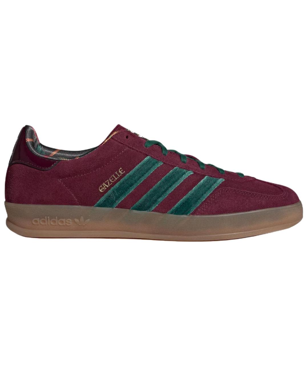 ADIDAS Красные кожаные кеды, фото 1