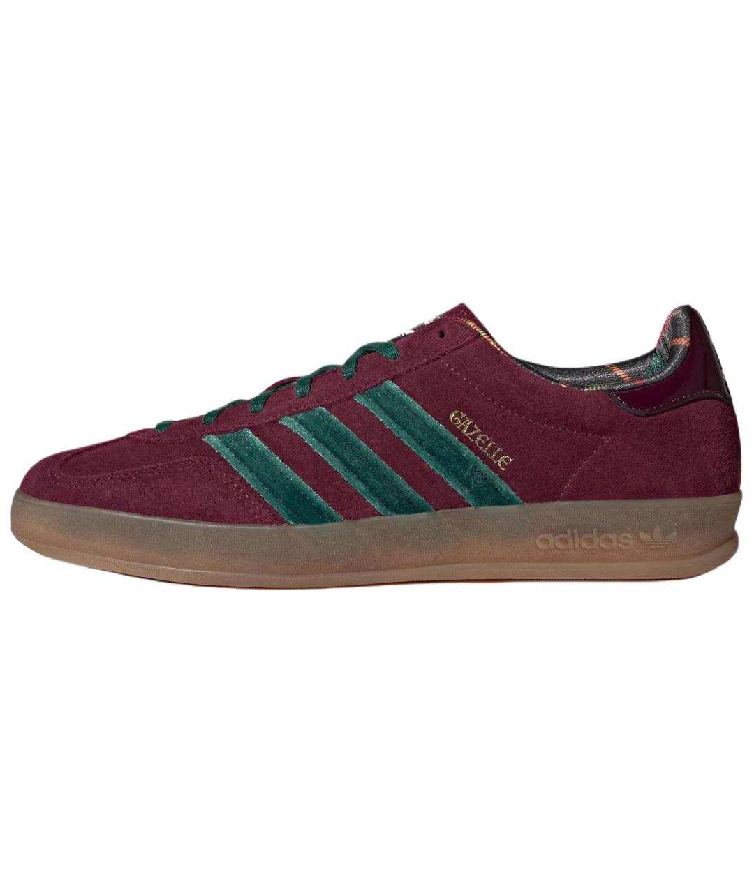 ADIDAS Красные кожаные кеды, фото 2