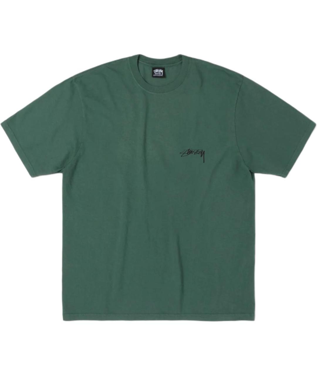 STUSSY Зеленая футболка, фото 1