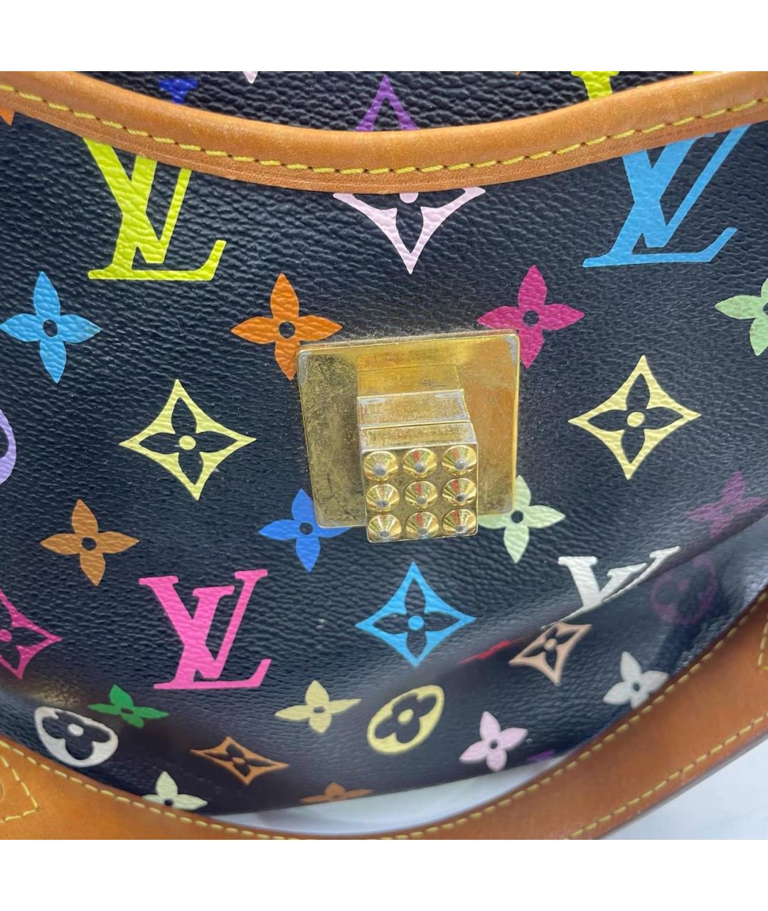 LOUIS VUITTON Черная сумка с короткими ручками, фото 7