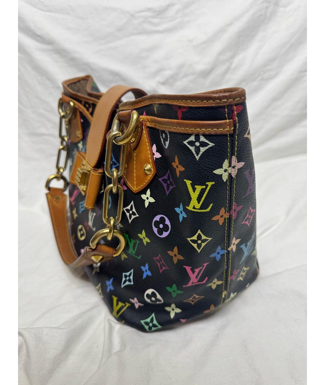 LOUIS VUITTON Черная сумка с короткими ручками, фото 3