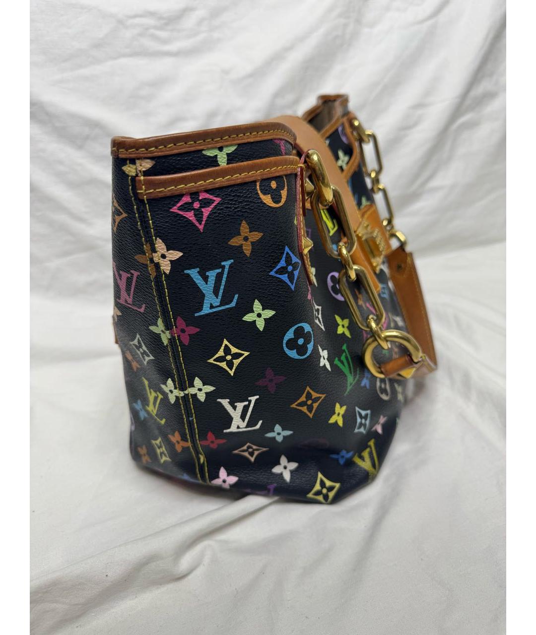 LOUIS VUITTON Черная сумка с короткими ручками, фото 2