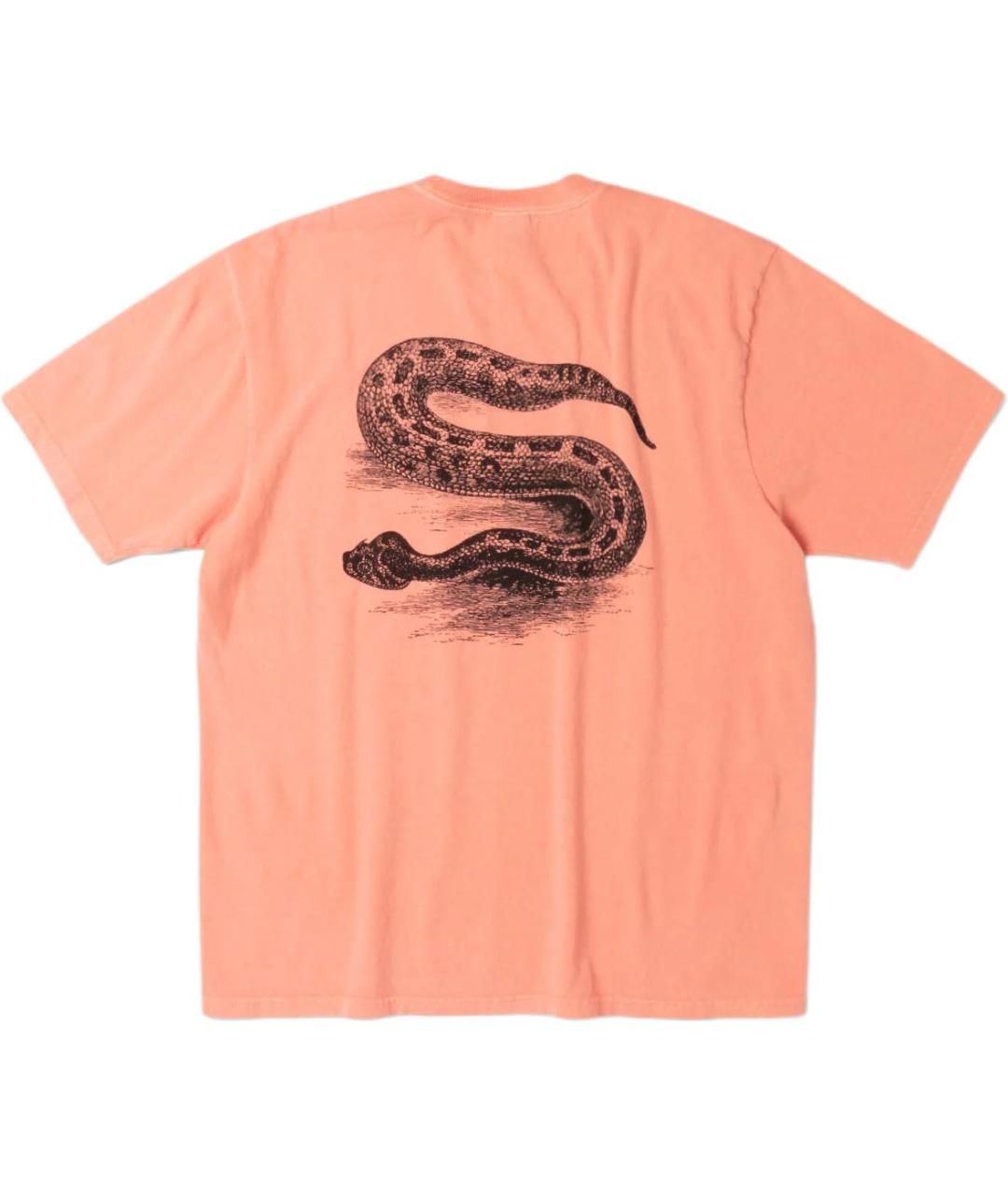 STUSSY Розовая хлопковая футболка, фото 2