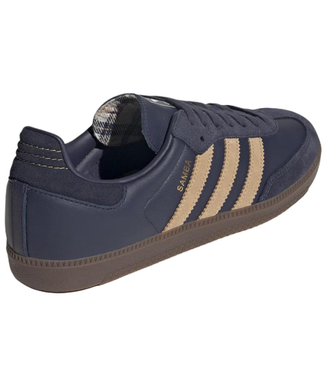 ADIDAS Темно-синие кожаные кеды, фото 4