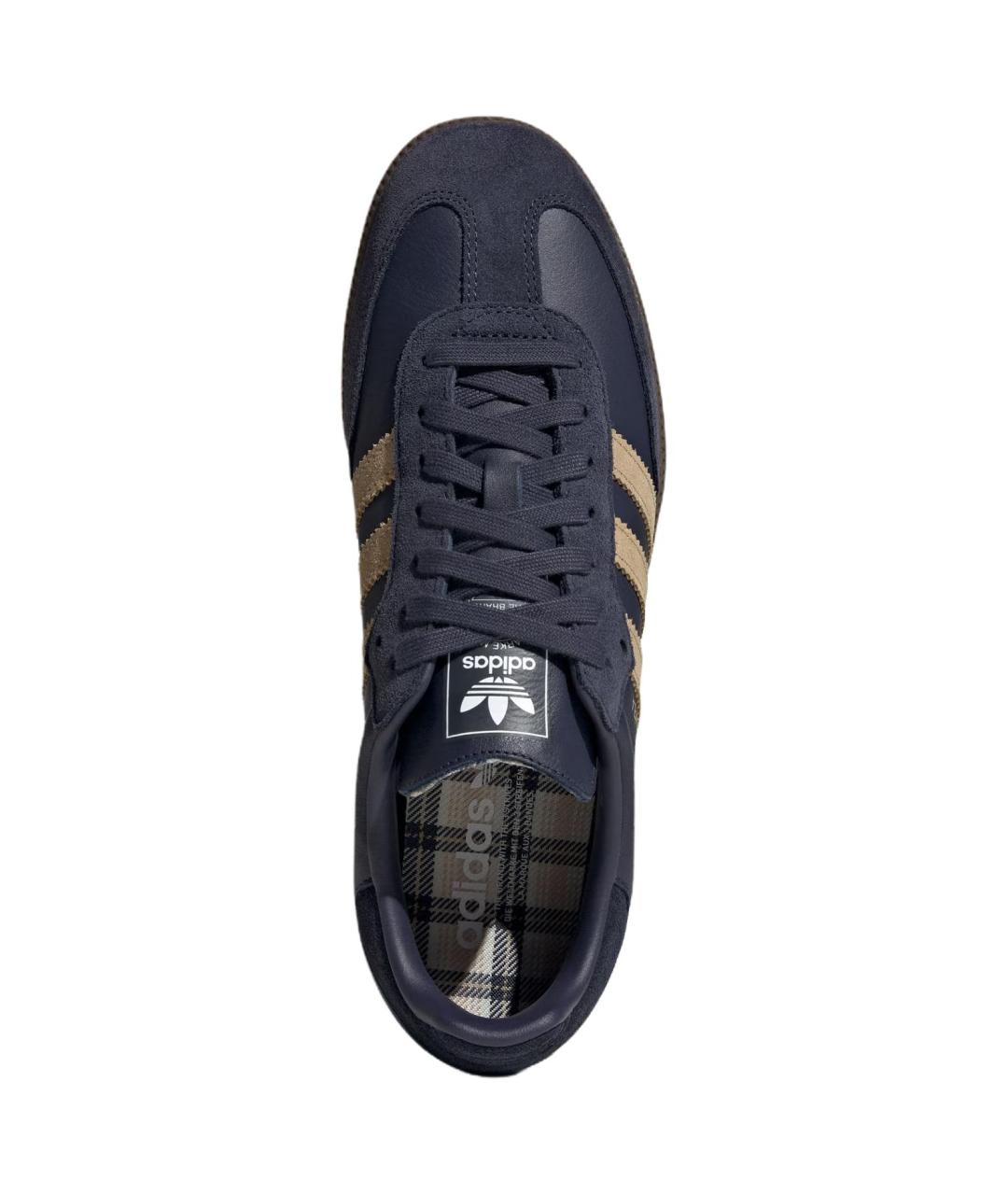 ADIDAS Темно-синие кожаные кеды, фото 5