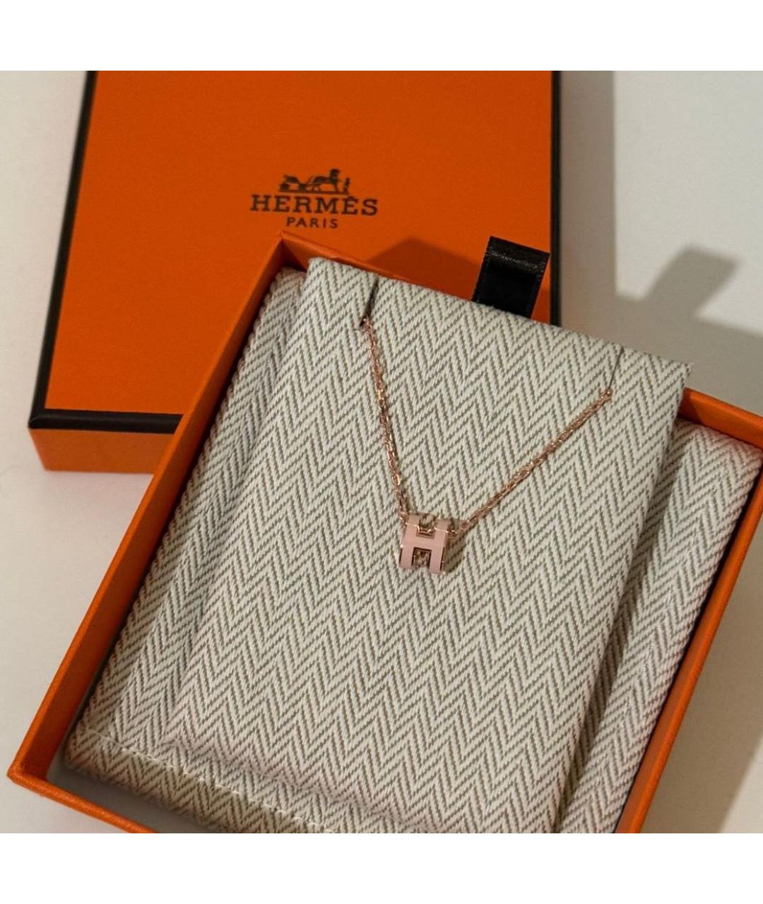 HERMES Розовая подвеска, фото 3