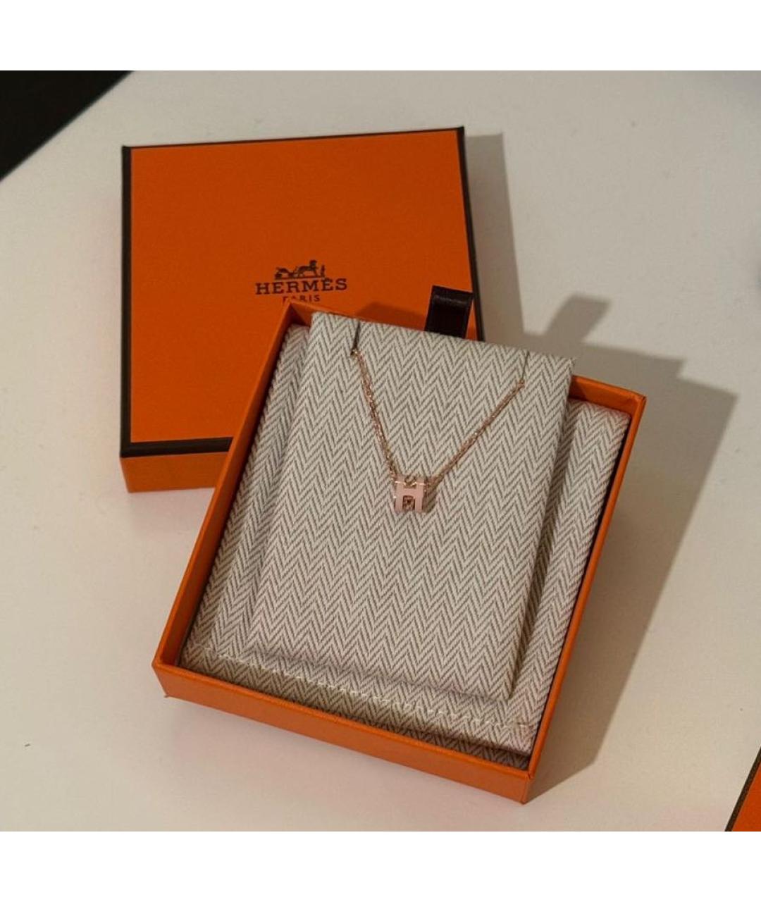 HERMES Розовая подвеска, фото 4