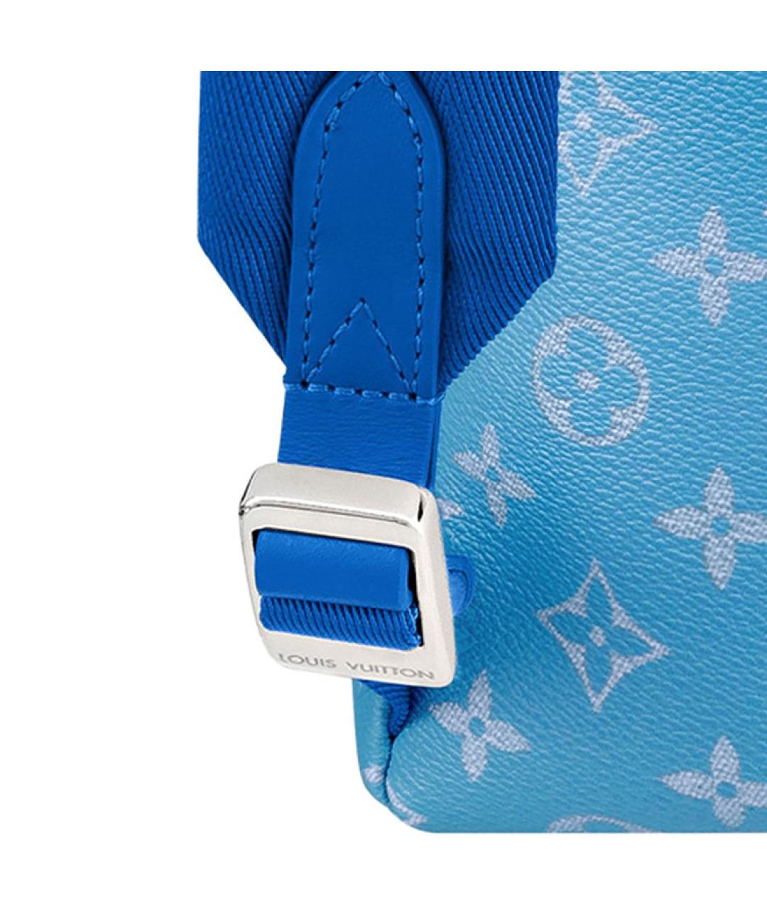 LOUIS VUITTON Голубой рюкзак, фото 5