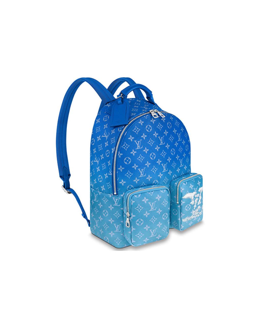 LOUIS VUITTON Голубой рюкзак, фото 3