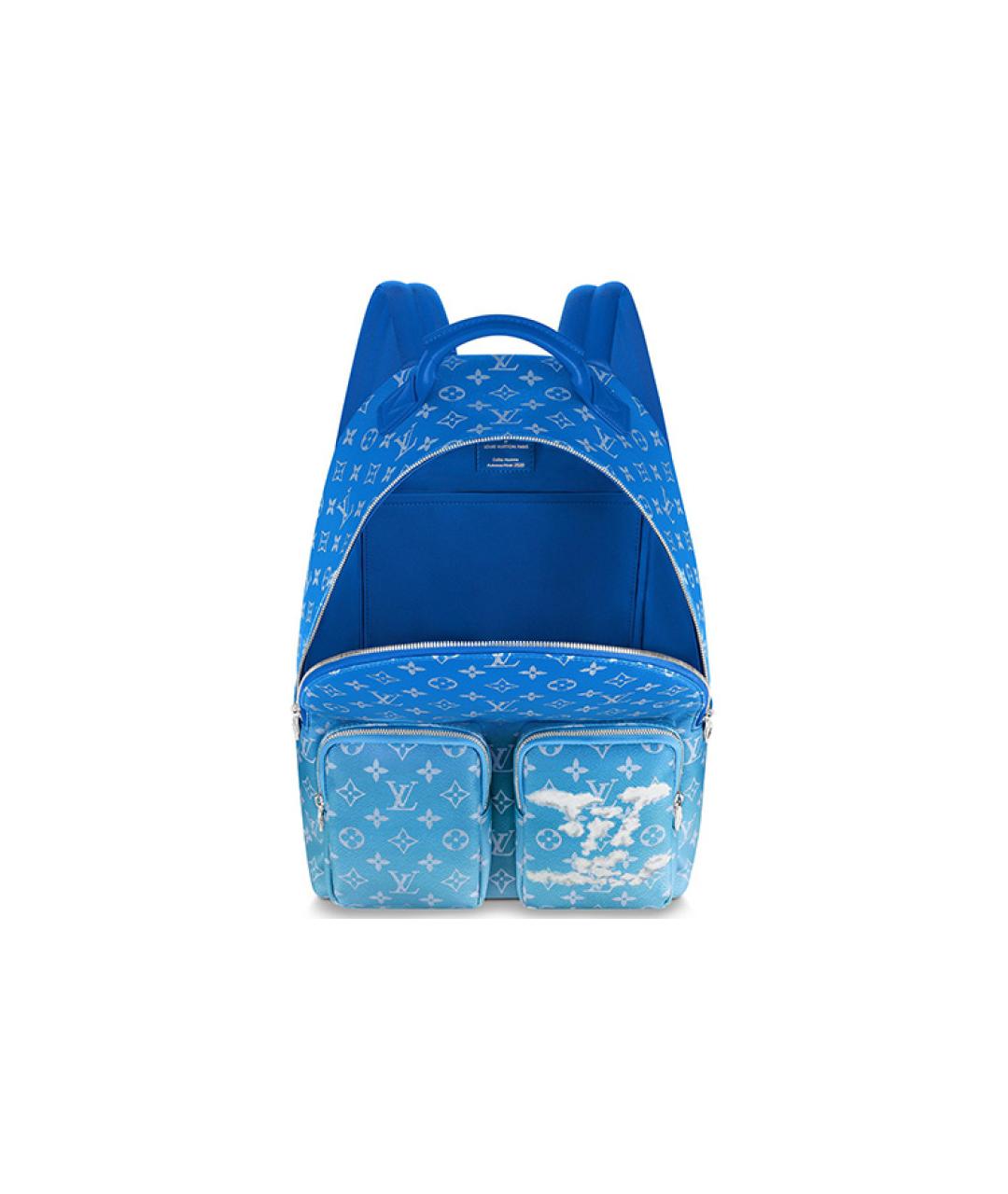 LOUIS VUITTON Голубой рюкзак, фото 4