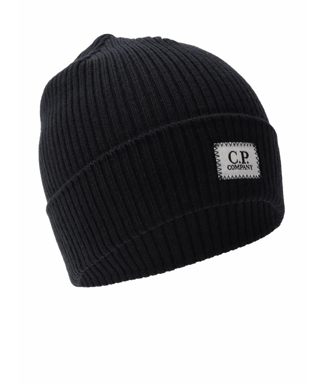 CP COMPANY Черная шерстяная шапка, фото 1