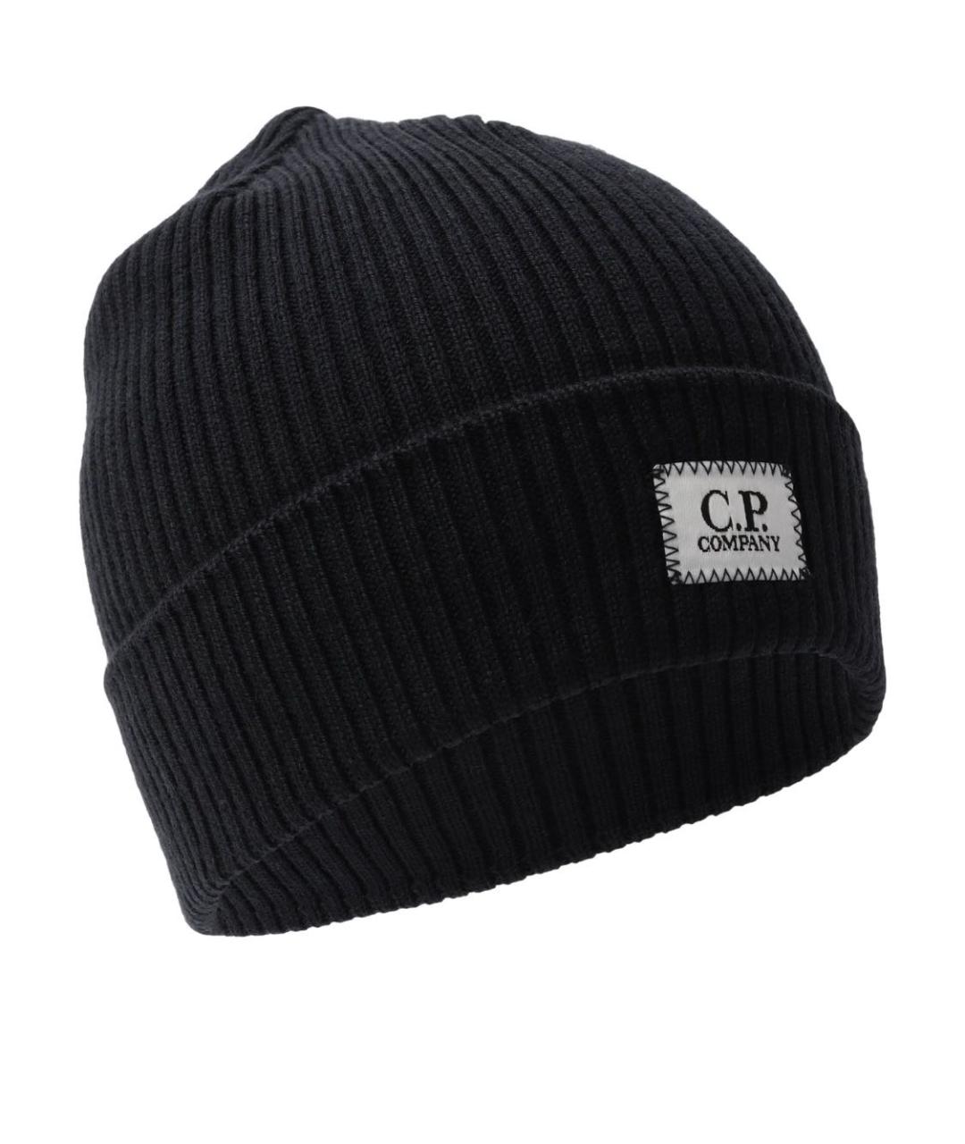 CP COMPANY Черная шерстяная шапка, фото 4