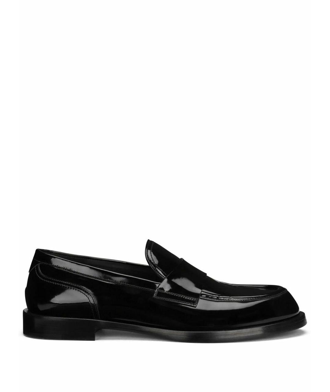 DOLCE&GABBANA Черные кожаные туфли, фото 3