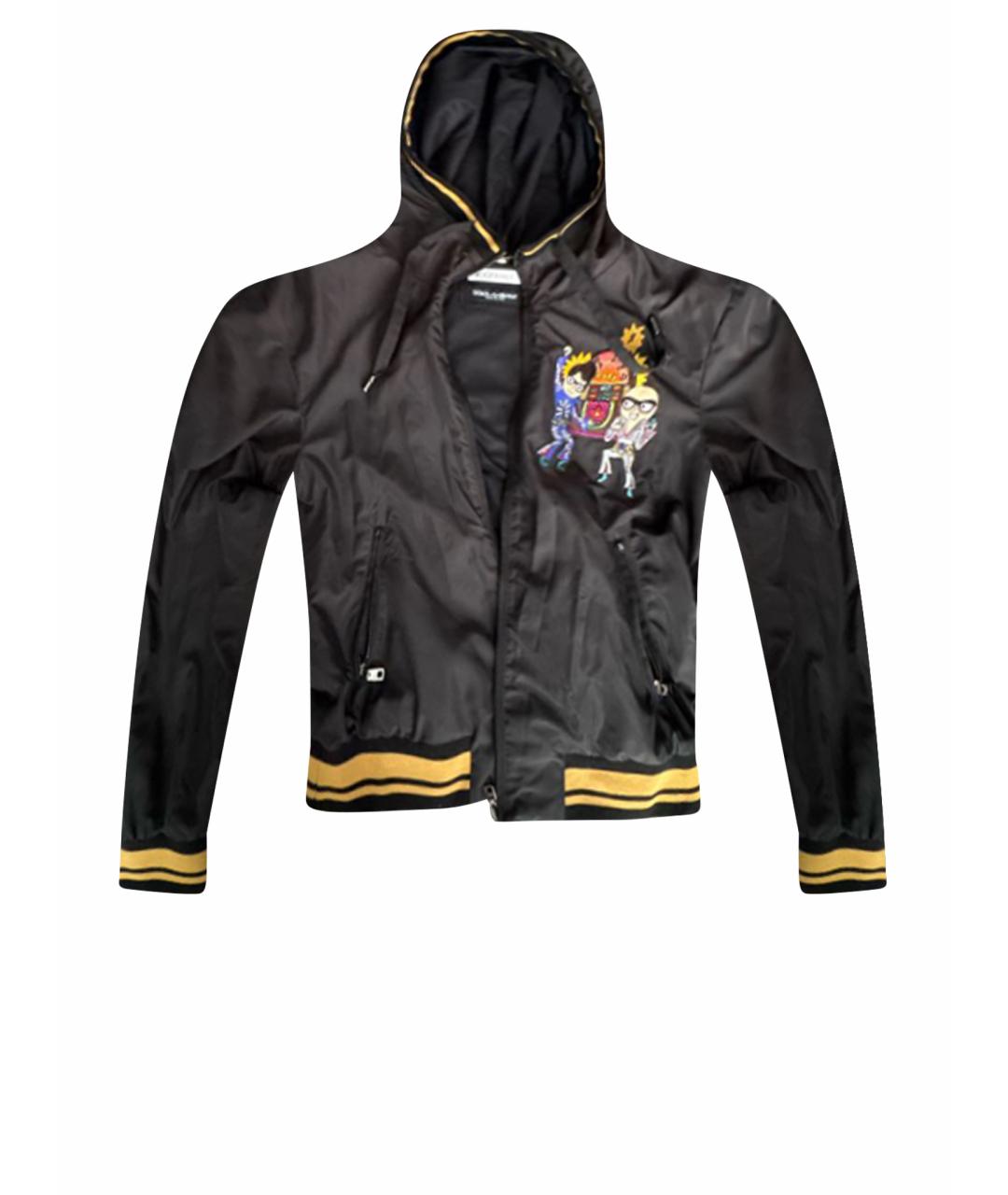 DOLCE&GABBANA Черная полиэстеровая куртка, фото 1