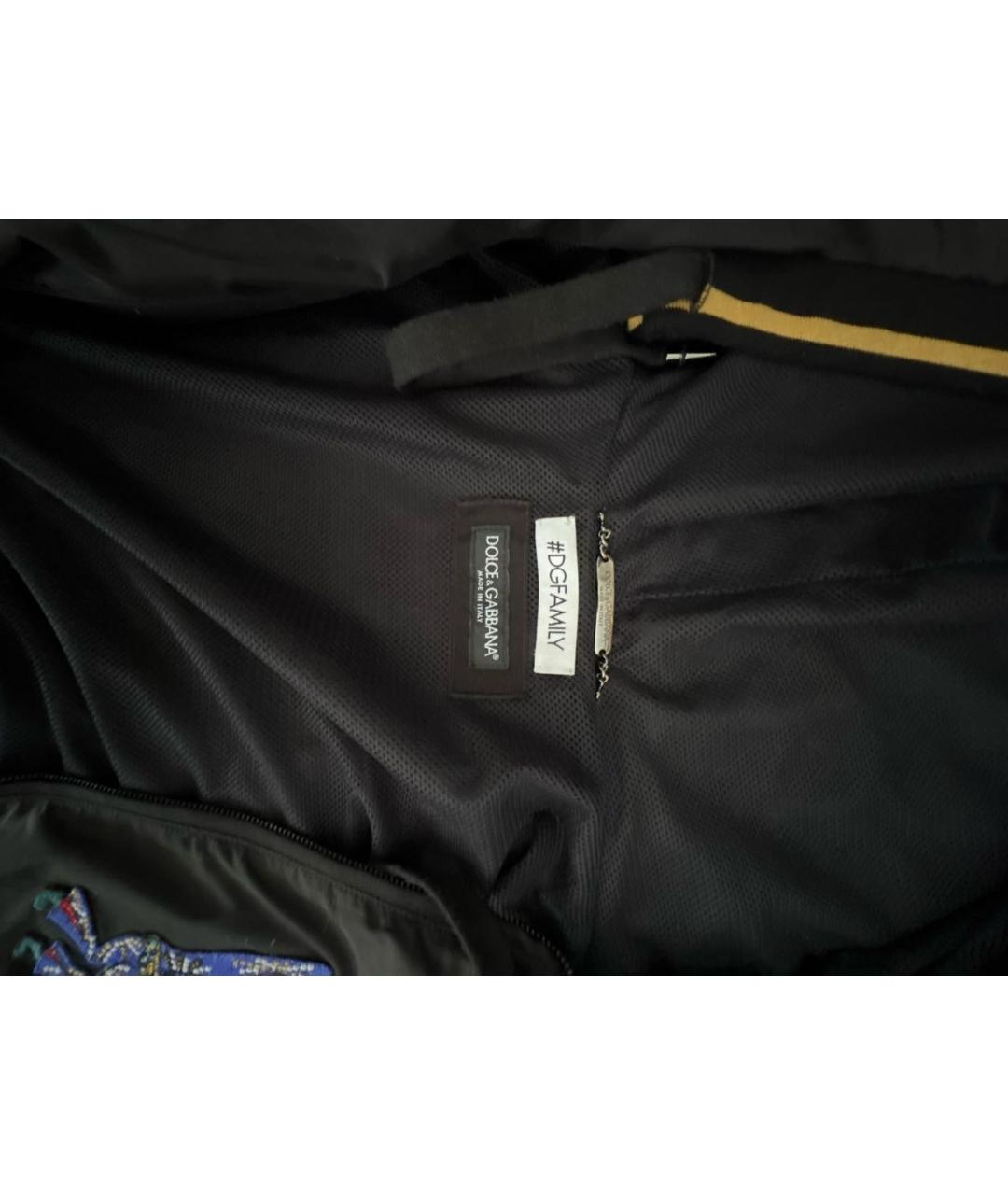 DOLCE&GABBANA Черная полиэстеровая куртка, фото 3