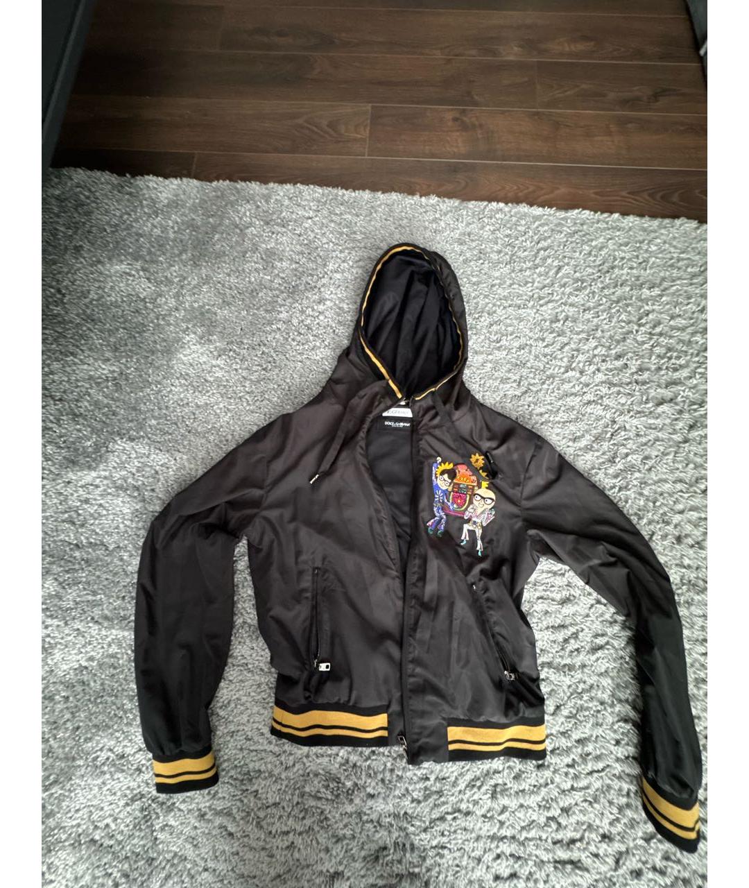 DOLCE&GABBANA Черная полиэстеровая куртка, фото 9