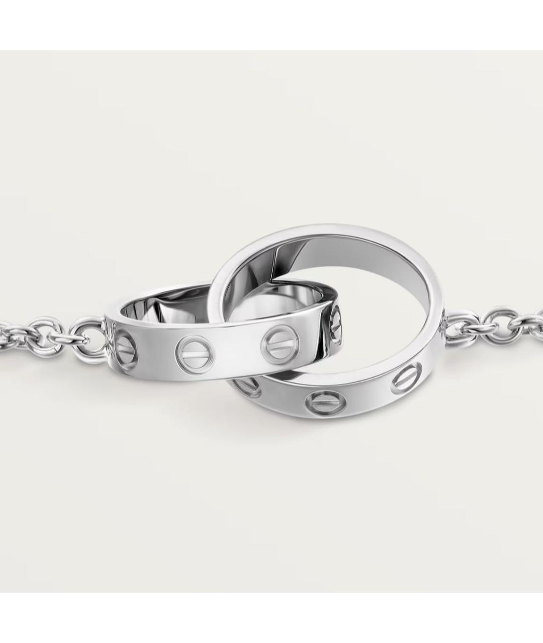 CARTIER Серый браслет из белого золота, фото 4