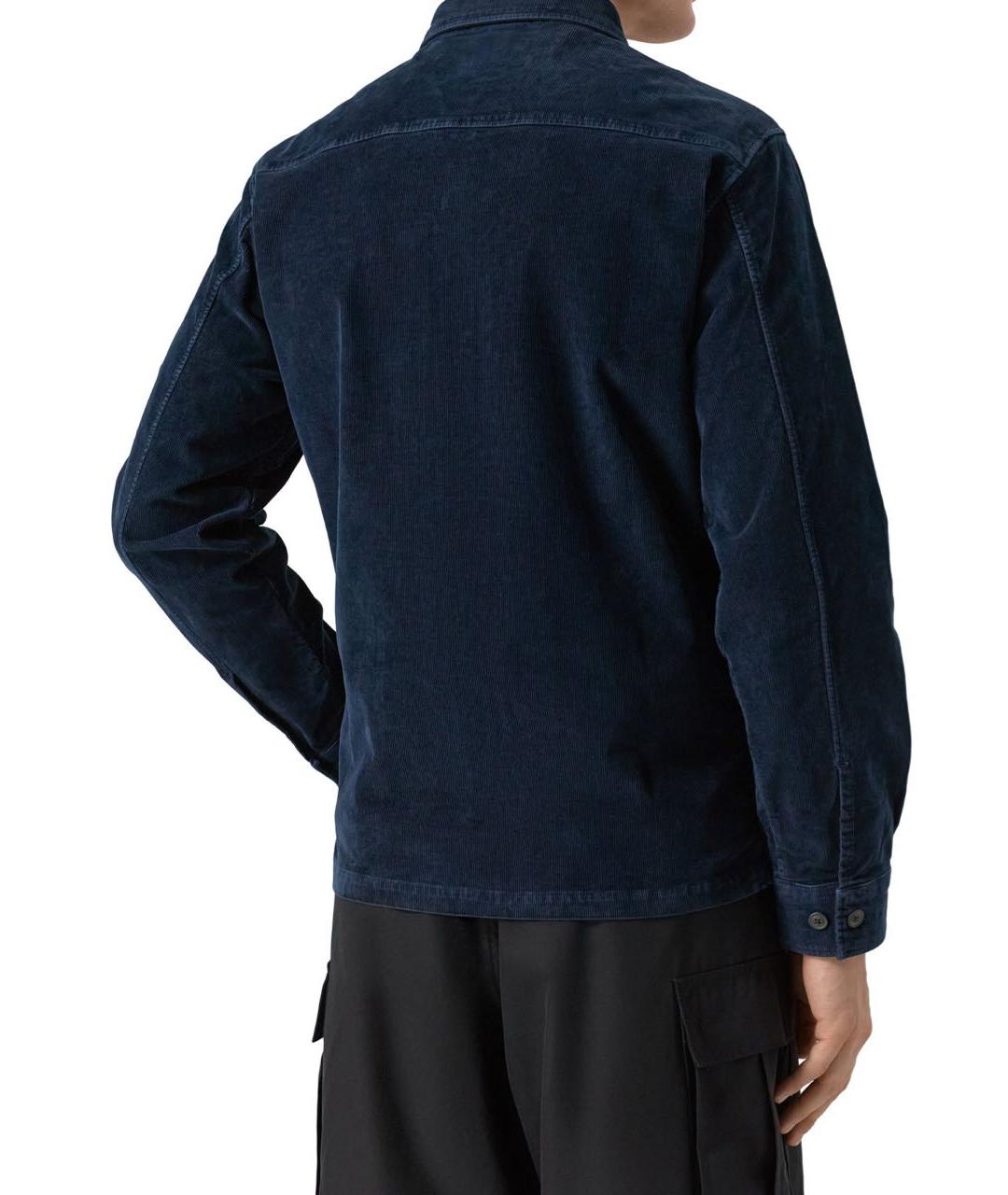 CP COMPANY Темно-синяя хлопковая кэжуал рубашка, фото 4