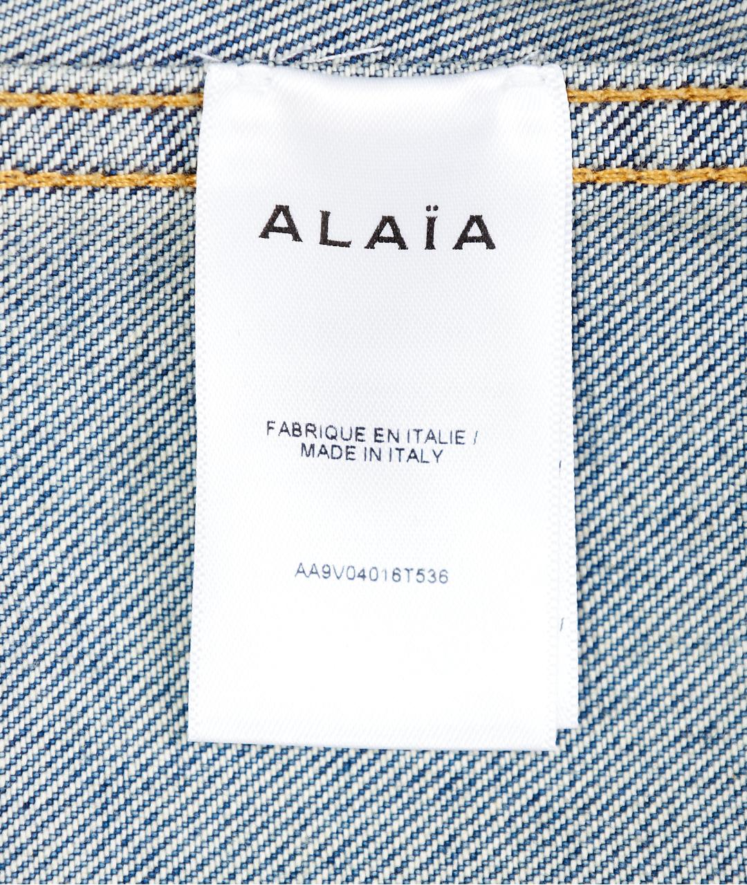 ALAIA Голубая деним куртка, фото 7