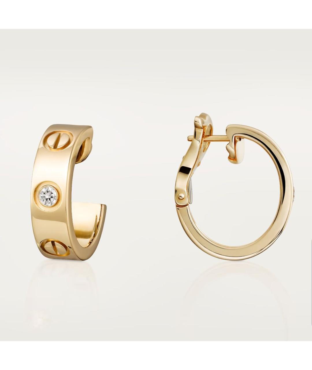 CARTIER Золотые серьги из желтого золота, фото 5