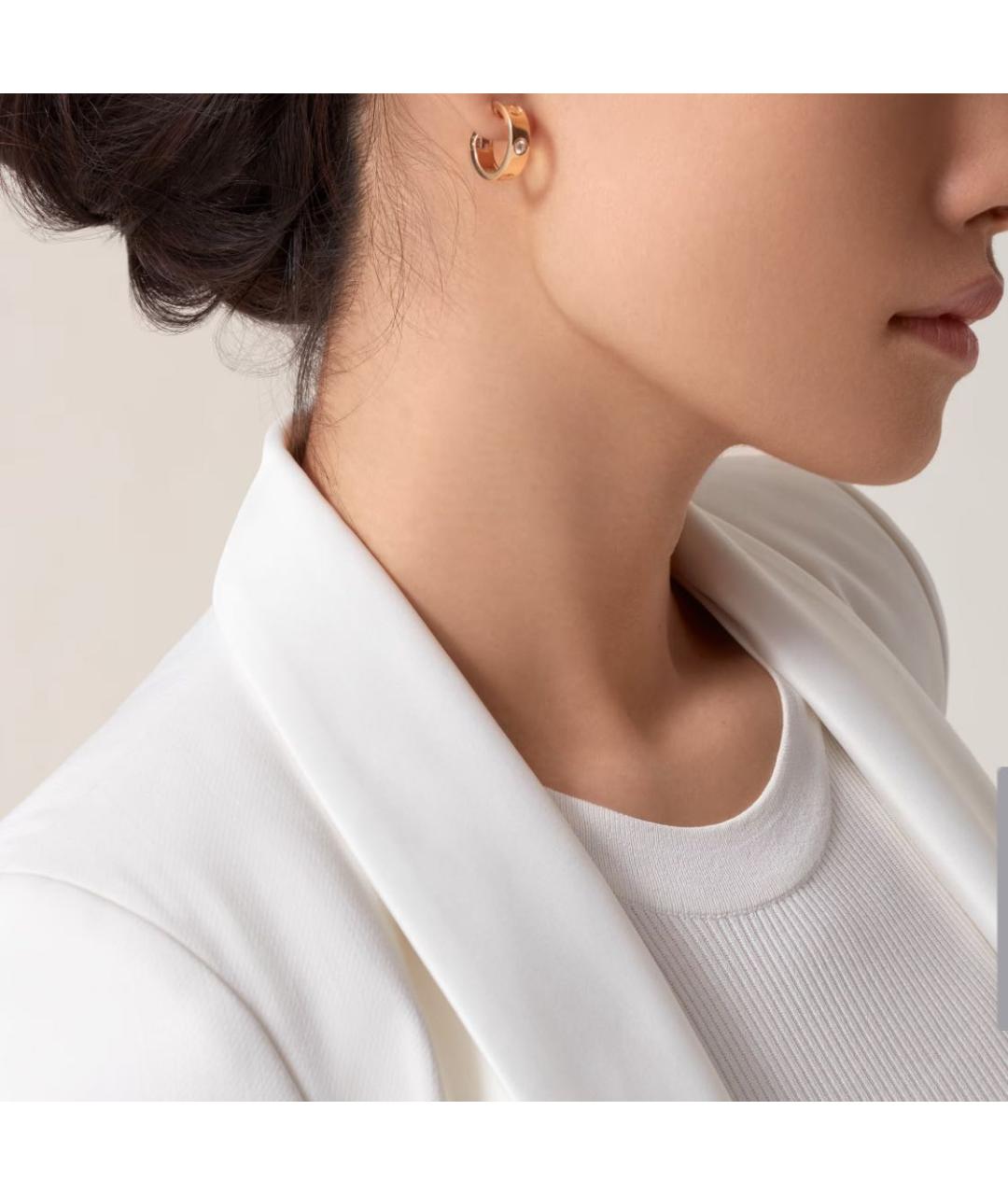 CARTIER Золотые серьги из желтого золота, фото 2