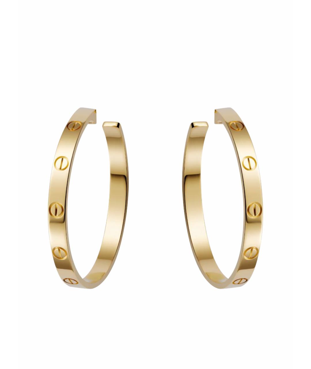 CARTIER Желтые серьги из желтого золота, фото 1