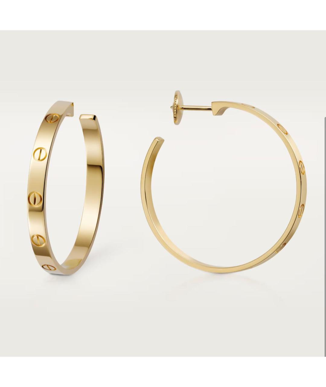 CARTIER Желтые серьги из желтого золота, фото 5