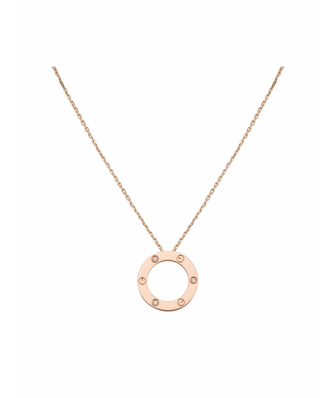 CARTIER Желтая подвеска из розового золота, фото 1