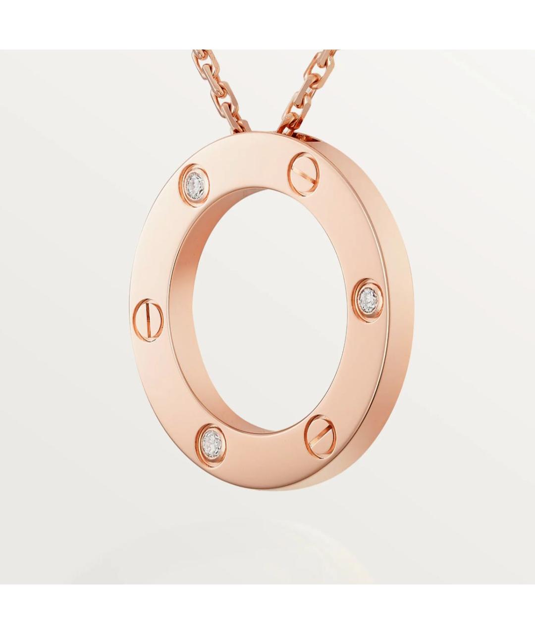 CARTIER Желтая подвеска из розового золота, фото 4