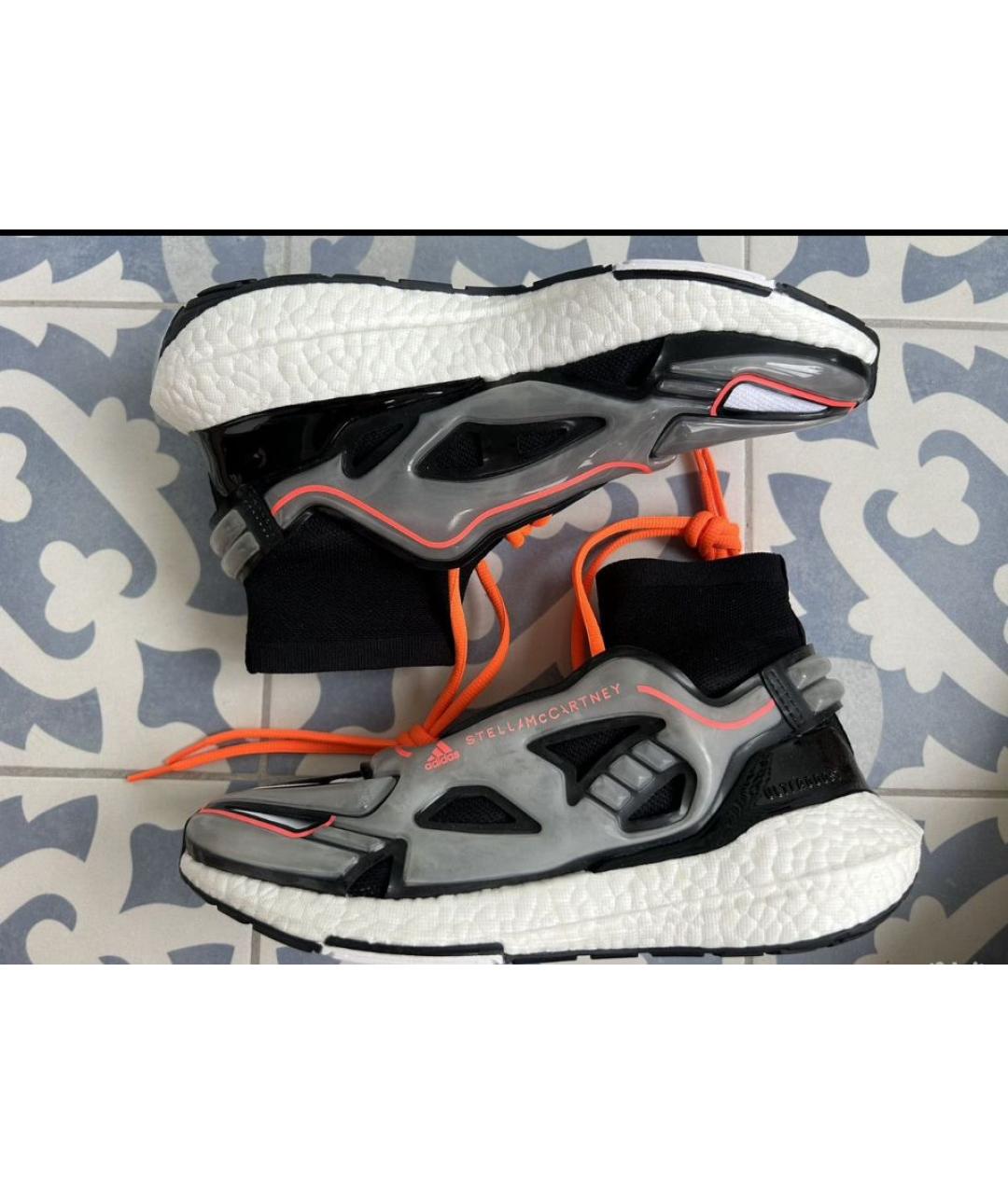 ADIDAS BY STELLA MCCARTNEY Серебряные синтетические кроссовки, фото 6