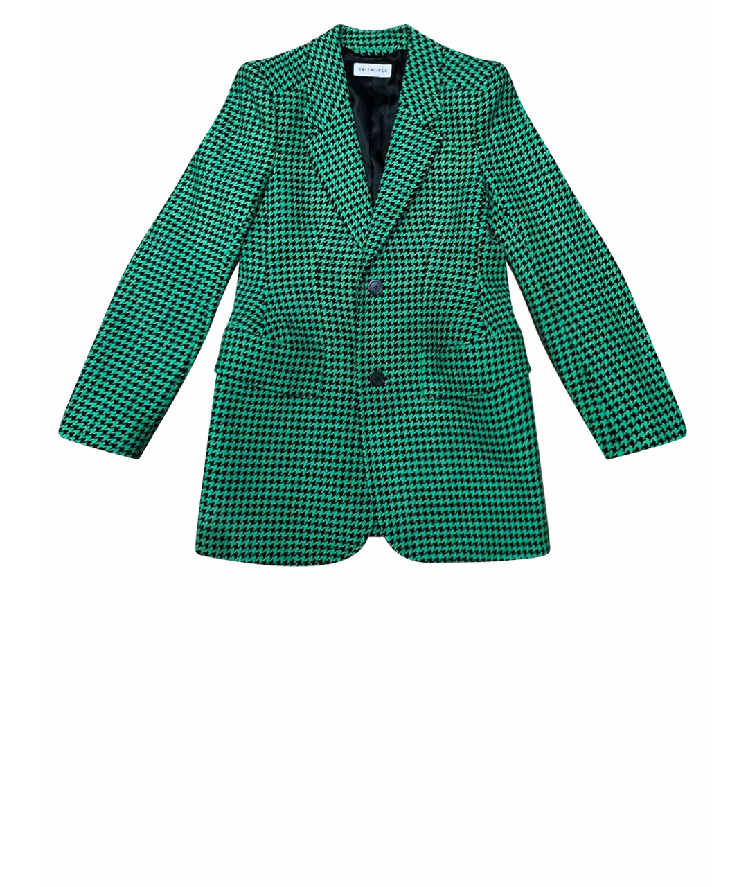 BALENCIAGA Зеленый шерстяной жакет/пиджак, фото 1