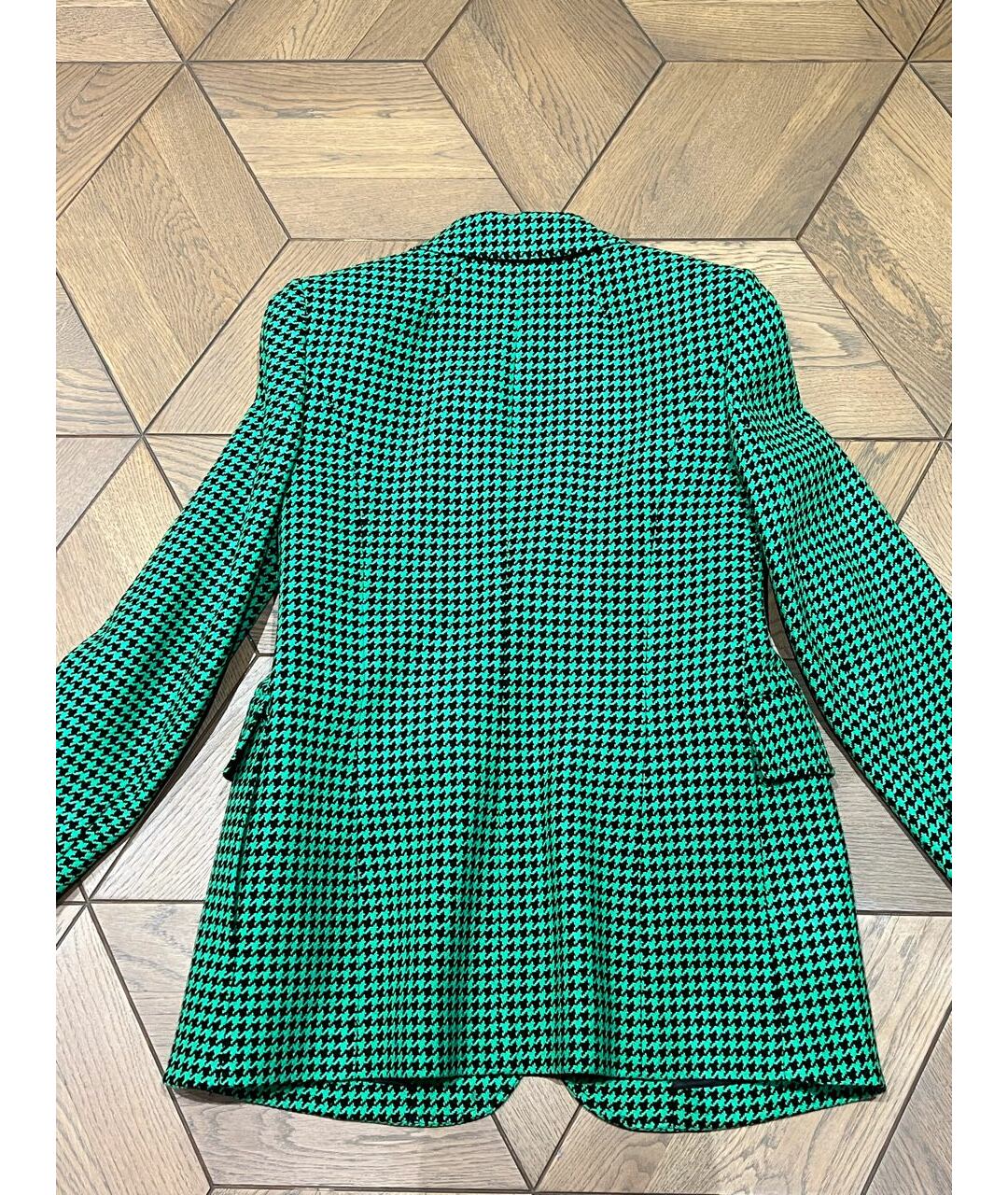BALENCIAGA Зеленый шерстяной жакет/пиджак, фото 2