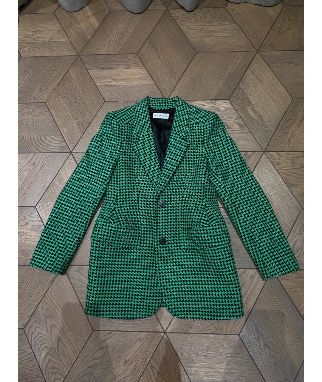 BALENCIAGA Зеленый шерстяной жакет/пиджак, фото 9