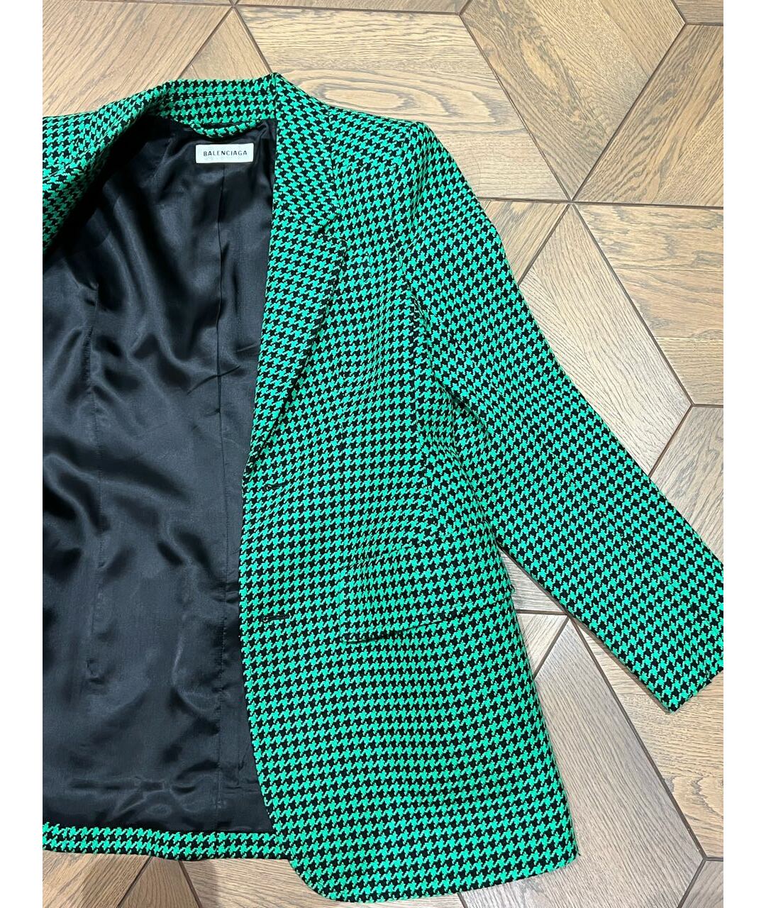BALENCIAGA Зеленый шерстяной жакет/пиджак, фото 5